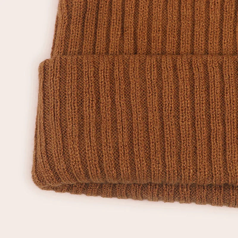 Baby Knitted Beanie 0-2 Years - Soft Solid Color Winter Hat - photo 4