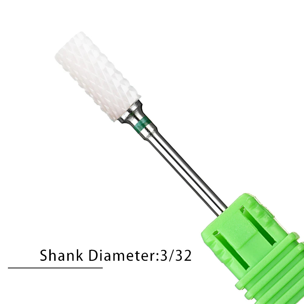 Nail Drill Bits Flame Ceramic Cutters for Manicure Electric Pedicure Nail Bits Gel Polish Remover Files Burr Nail Accessories
