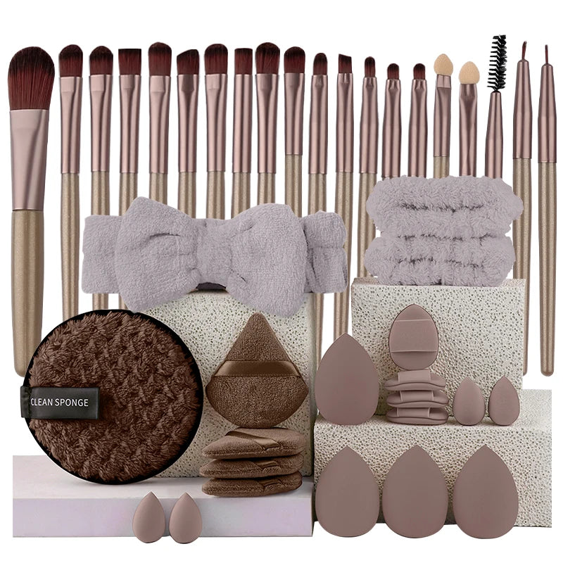 Makeup Brush Set 20Pcs Kit Soft Fluffy Eye Shadow Brushes Cosmetic Foundation Powder Highlighter Blending Beauty Tool Beginners