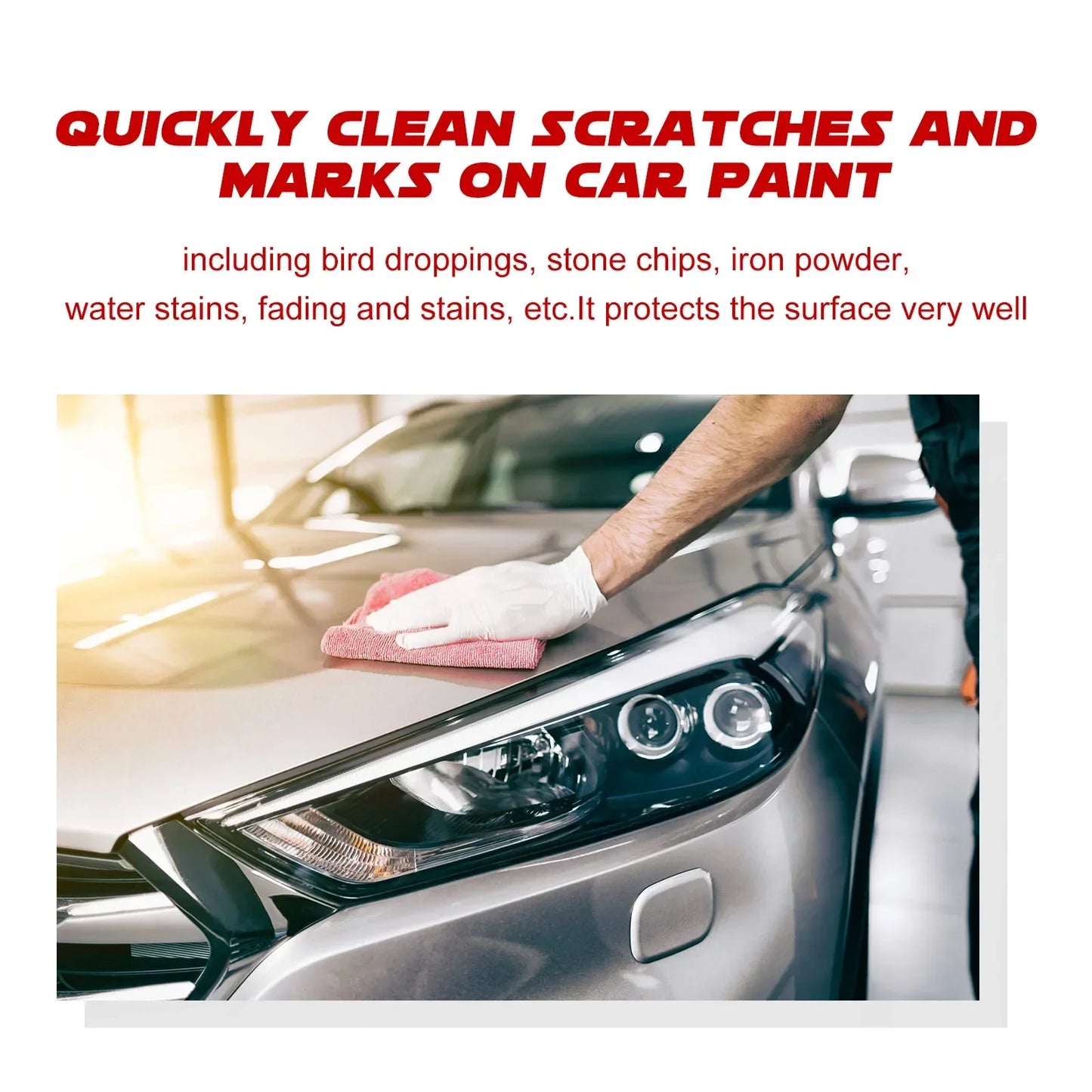 Graphene nano-ceramic car coating kit, universal professional car beauty, high gloss car paint protection, long-lasting gloss