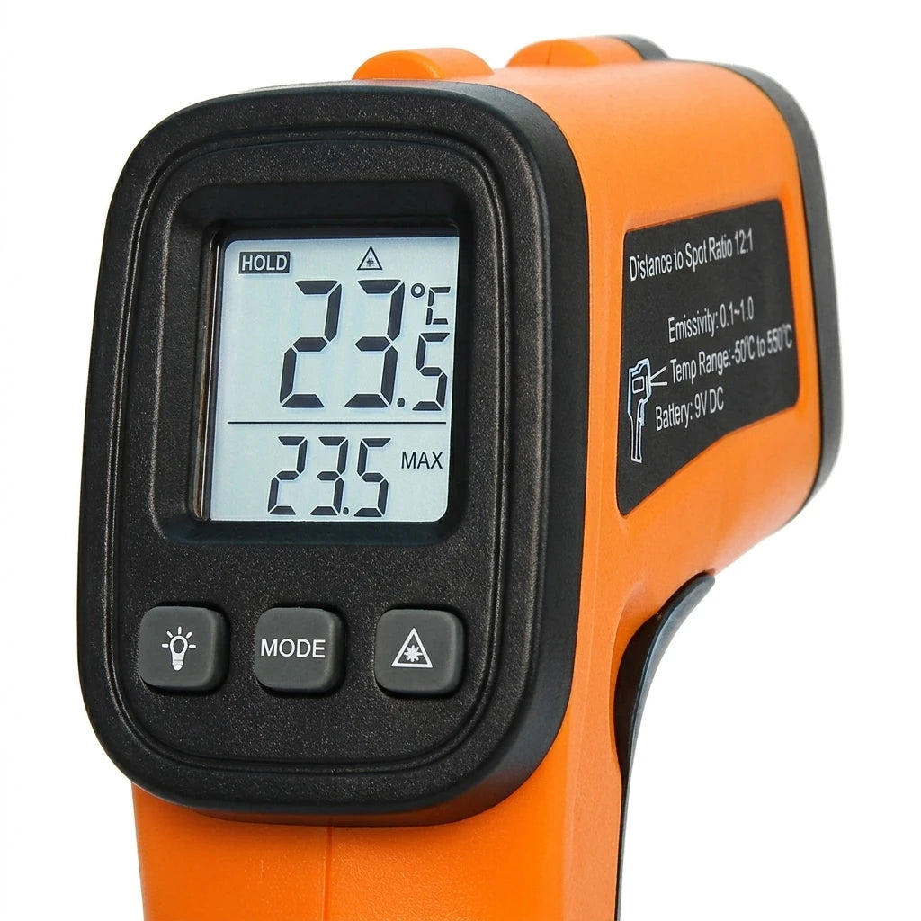 High-Precision Infrared Thermometer Electronic Temperature Gun for Kitchen Baking Water & Oil Temperature Meter Industrial