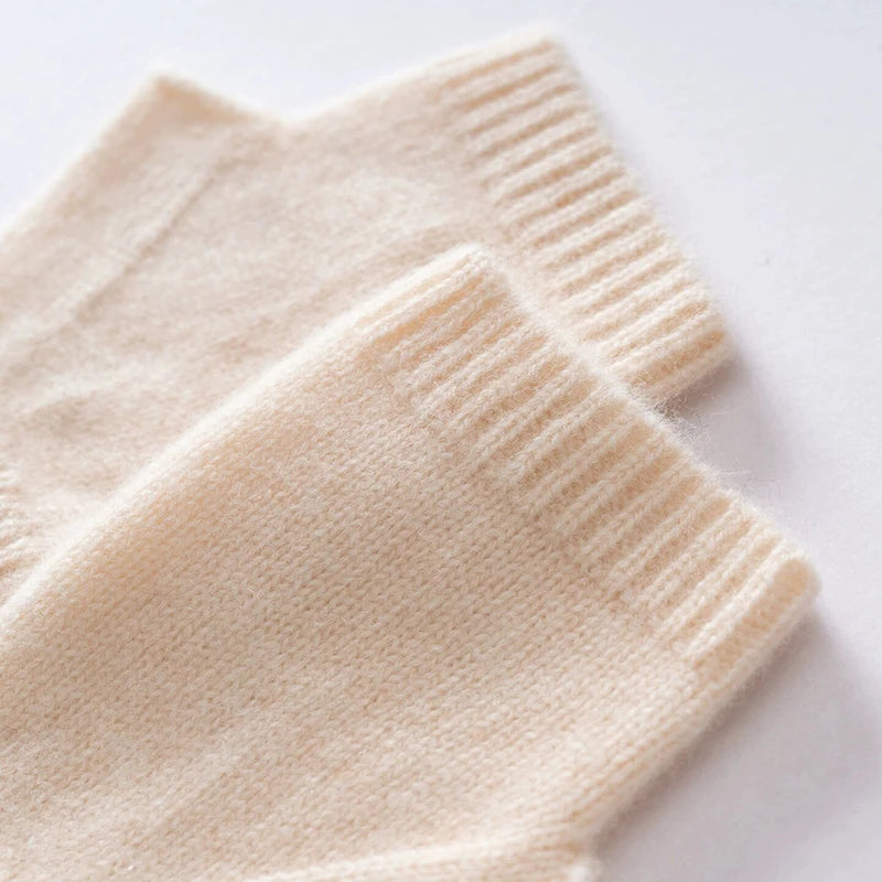 Knit Fingerless Gloves - Half Finger Winter Mittens and Arm Warmers - photo 4