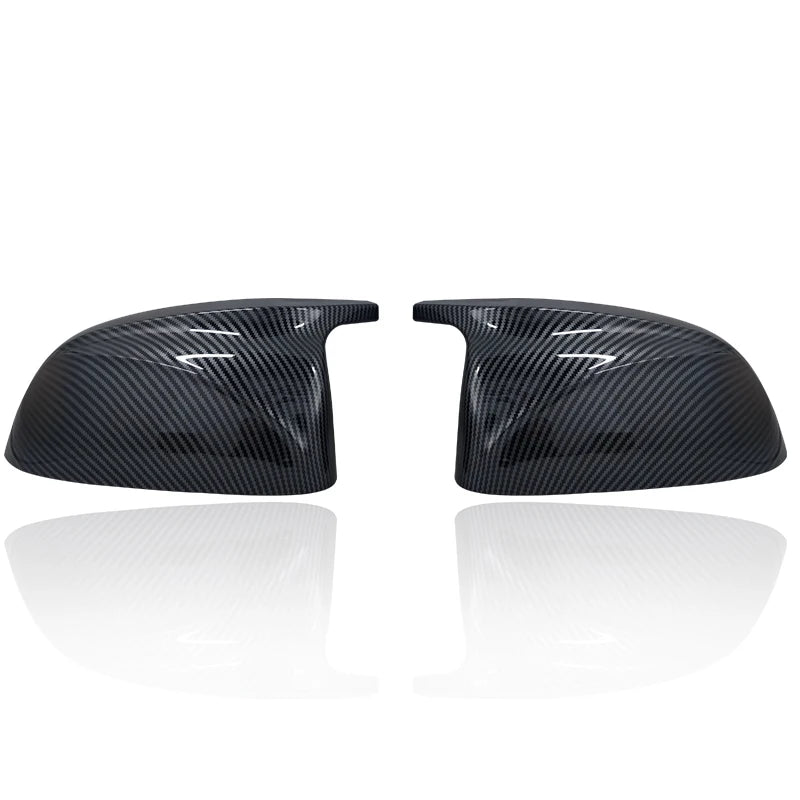 2Pcs Glossy Black carbon pattern Rear Side View Mirror Covers Shell Replacement For BMW X3 G01 ix3 X4 G02 X5 G05 X6 G06 X7 G07