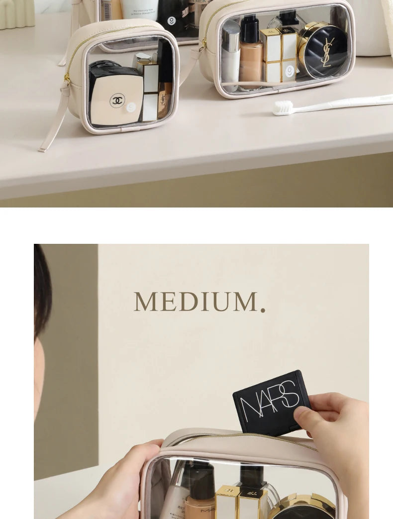 Tianzong Toiletry Bag Portable Travel Business Trip Cosmetics Bag Waterproof Transparent Cosmetic Bag