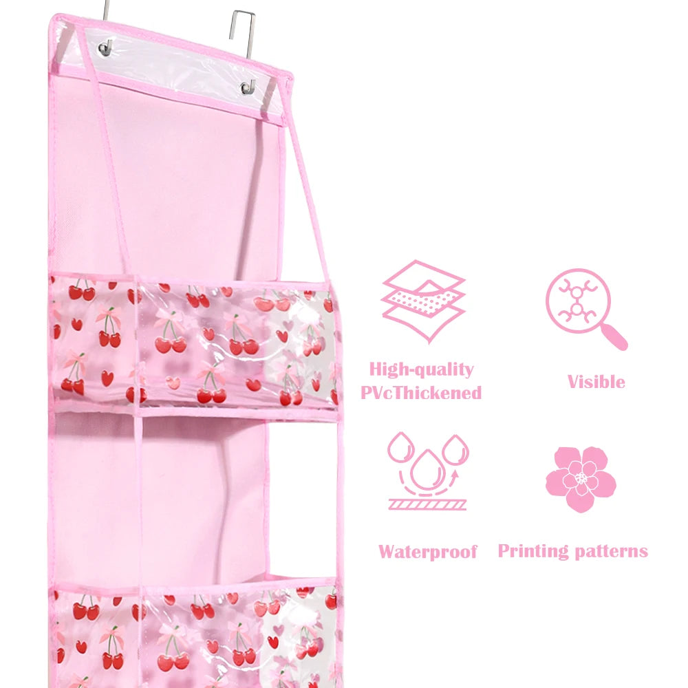 4/6-Tier Hanging Storage Bag Foldable Organizer Over-The-Door Holder For Hair Accessories Snacks Toys Clothes Storage Holder