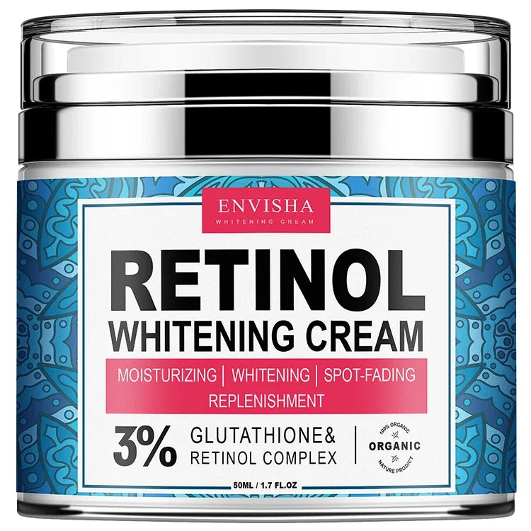 ENVISHA Retinol & Collagen Anti-Aging Face Cream 50ml – Whitening, Pore Refining, Wrinkle Reduction & Deep Hydration | CPNP Certified