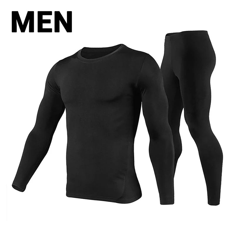 Men's Thermal Underwear Set - Long Johns Top and Bottom Base Layer - photo 7