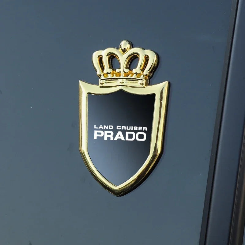 Car badge stickers side windows metal body car stickers for Toyota Prado 120 Fj150 Land Cruiser Car Accessories