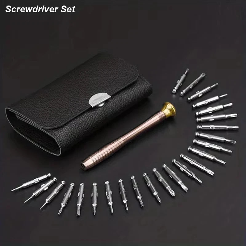 25 In 1 Precision Screwdriver Set, Repair Tool Kit, Small Screwdriver Set, Star/Y-type/Flat-blade/Triangle Screwdrivers For Mo