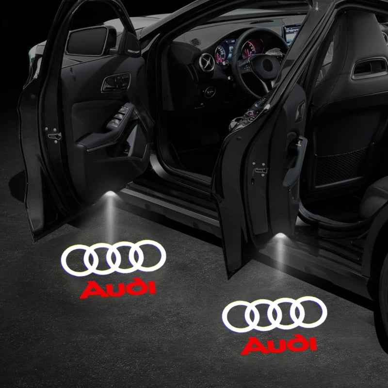 Car Door Welcome Lights Led Projector Lamps Decoration For Audi Sline A3 A1 A4 A6 B8 A5 B7 C7 A7 A8 B9 B6 C6 Q2 Q3 Q5 Q7 Q8 TT R