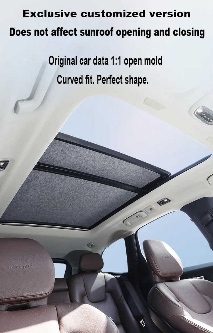 Sunroof Sunshade Insulation Visor for Ford F-150 Raptor 2021–2026 (2-Pack)