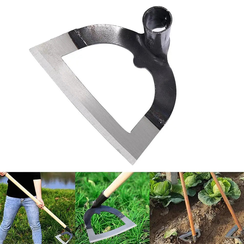 Handheld Hollow Hoe Thickened Manganese Steel Agricultural Weeding Hoe Planting Vegetable Gardening Loosening Soil Weeding Tool