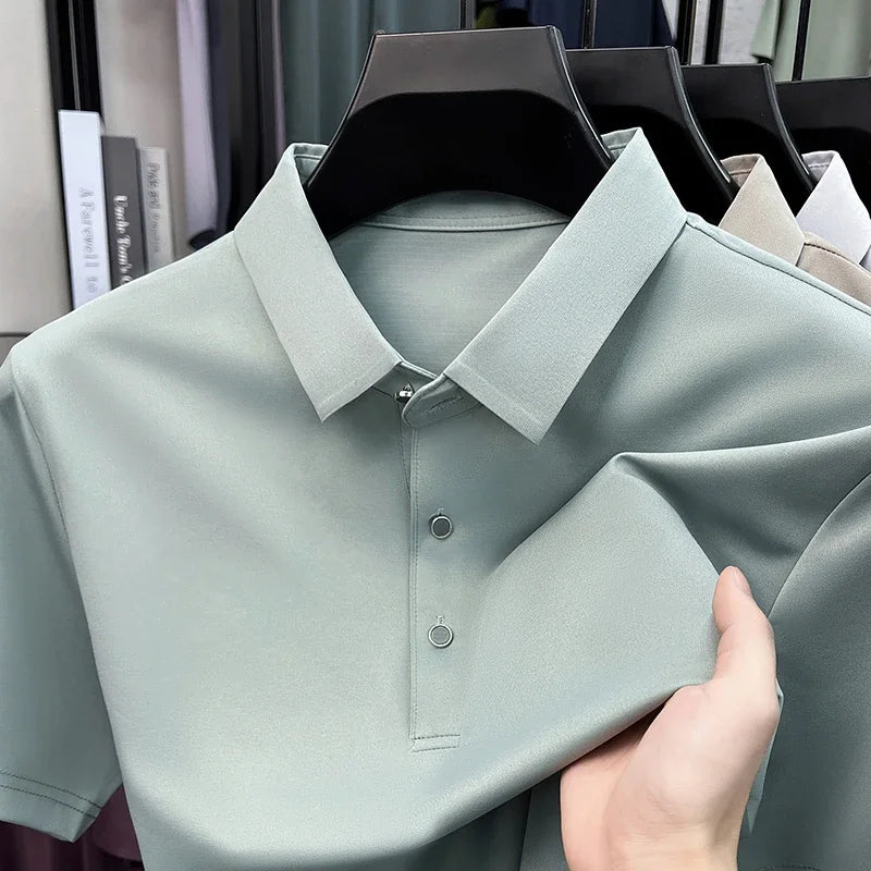 Men's Collared Polo Shirt - Quick-Dry Moisture-Wicking, Daily Wear