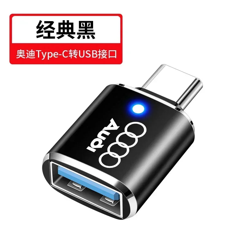 1/2pcs For Audi A1 A3 A4 A5 A6 S3 S7 S8 R8 Q2 Q3 Q5 Q7 Q8 SQ5 dedicated car Typec converter USB charging adapter