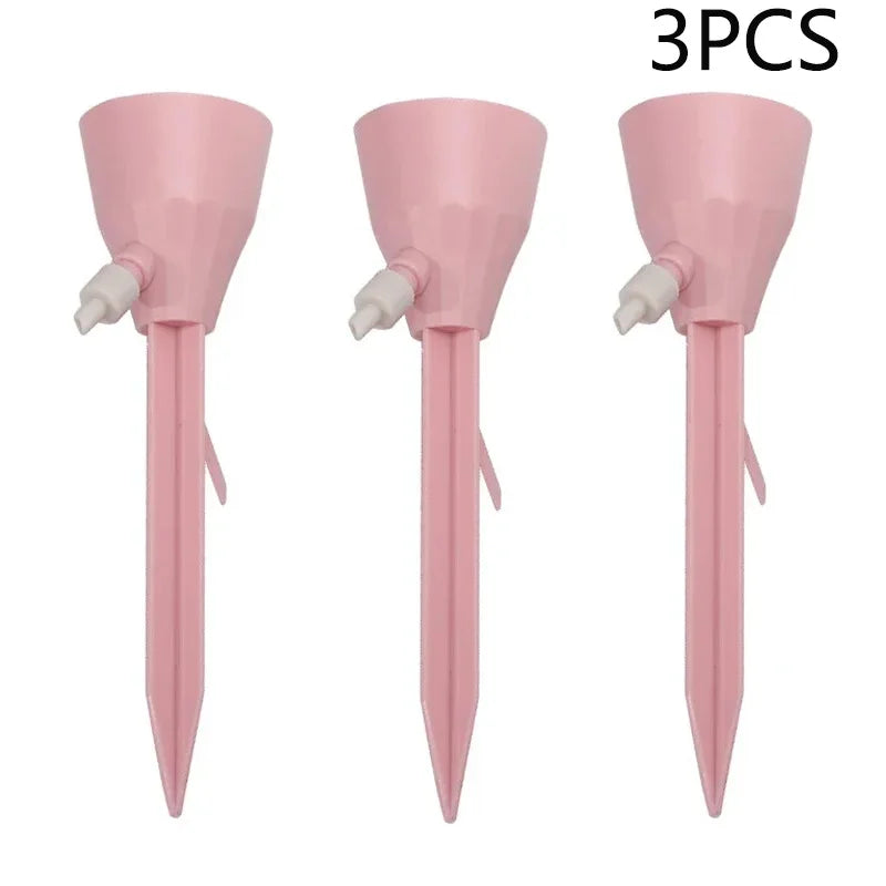 3Pc Automatic Drip Irrigation Spikes — Self-Watering Plant System