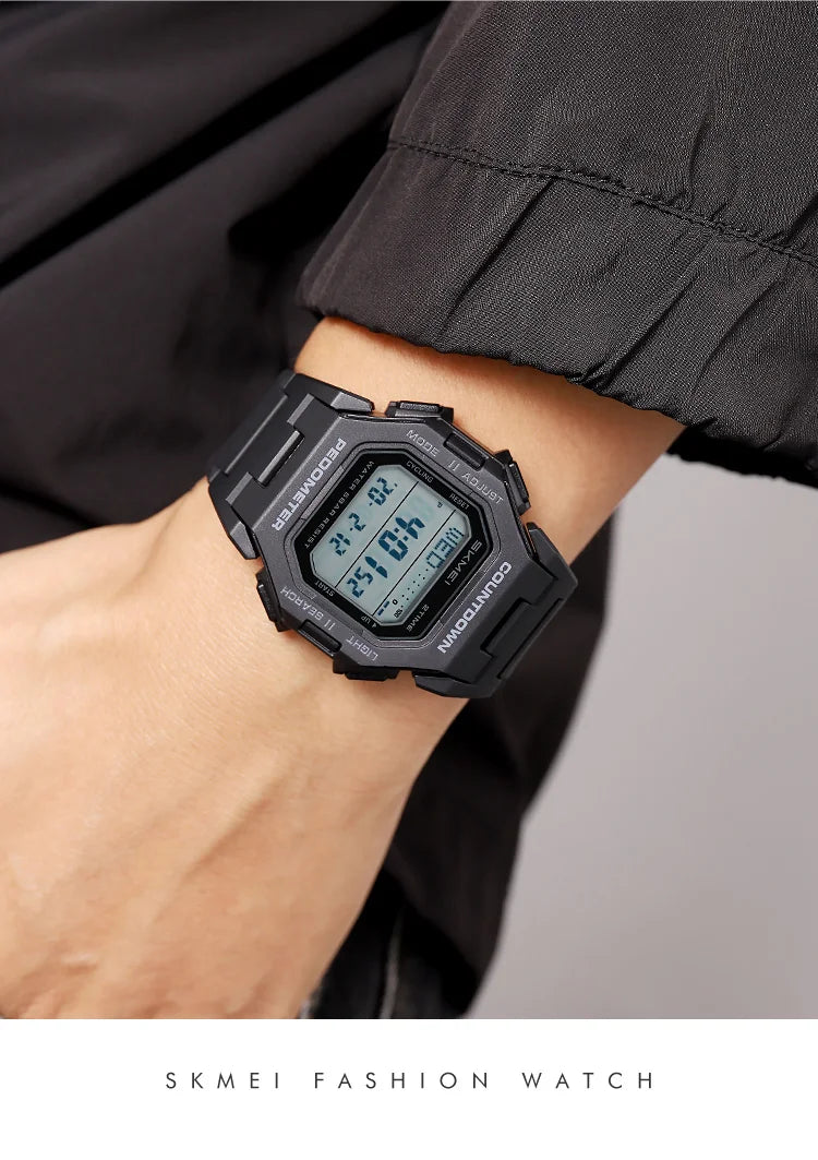 SKMEI 2596 Brand New Men Electronic Watch Fashion Alarm Clock Calendar Chronograph Luminous Digital Watches for Man reloj hombre