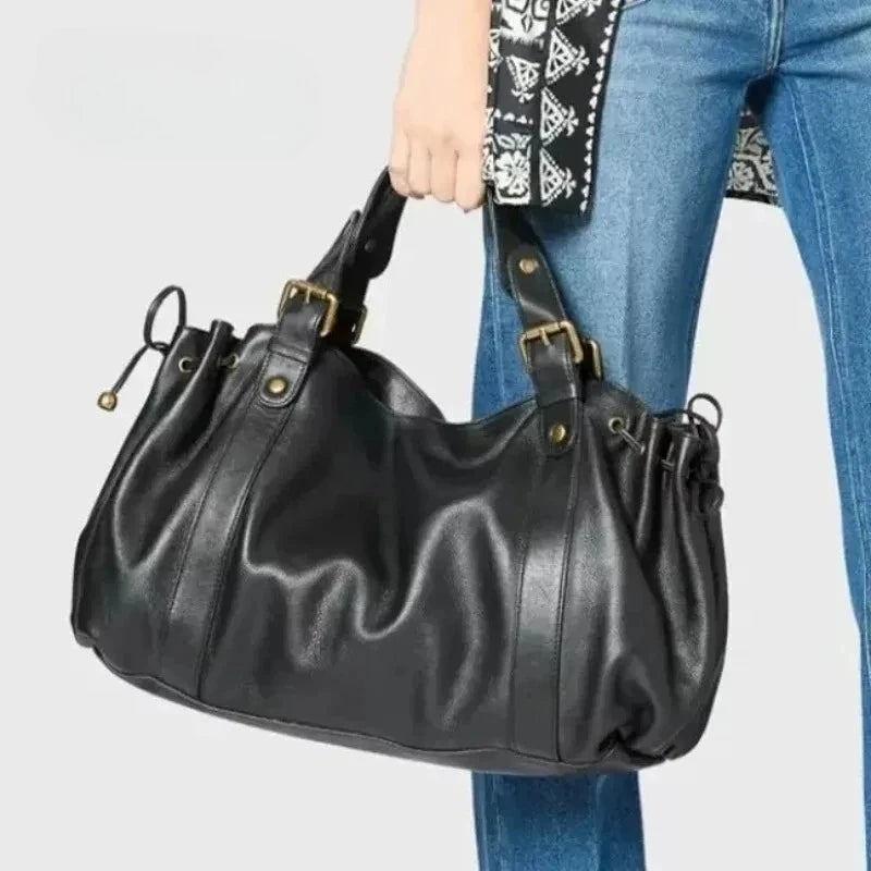 Women's Soft Boston Crossbody Bag - Simple Work Handbag