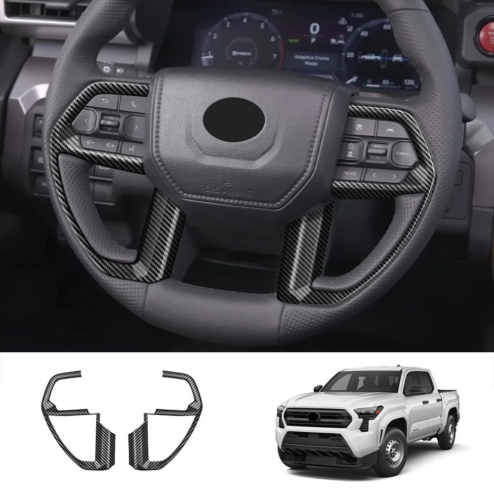 Fit for Toyota Tacoma 2024 2025 Interior Accessories Carbon Fiber Look Car Interior Cover Trim Panel Decoration Sticker