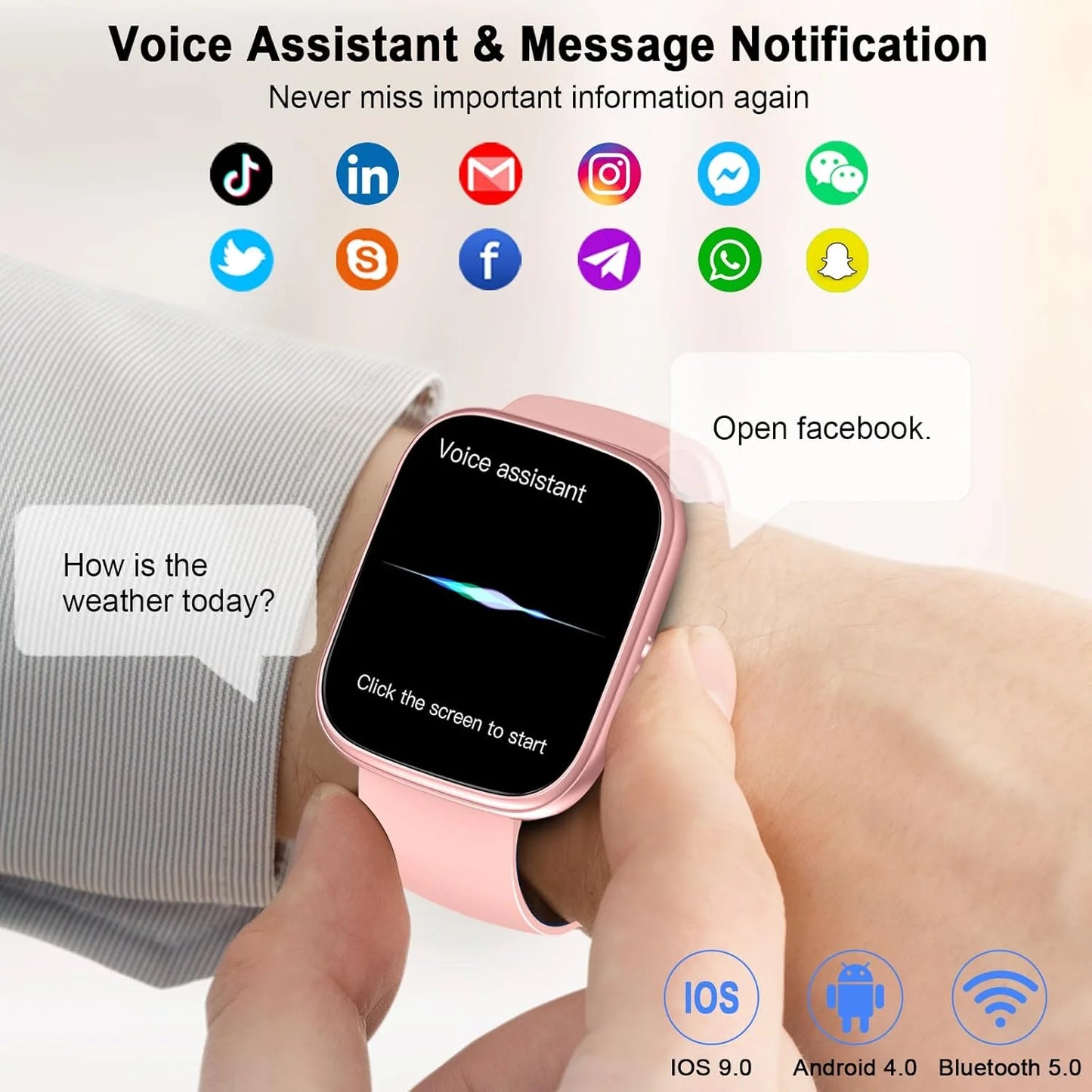 Nerunsa 1.91" Smartwatch with Bluetooth Calling & GPS – IP68 Waterproof Fitness Tracker | 110+ Sport Modes, Heart Rate & Sleep Monitor for Android & iOS