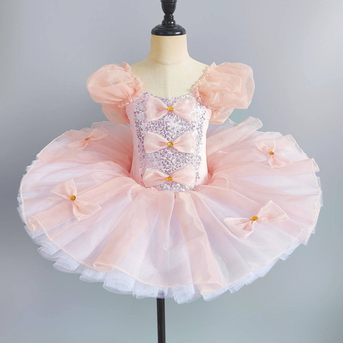 Girls multi-layer tulle ballet tutu dress