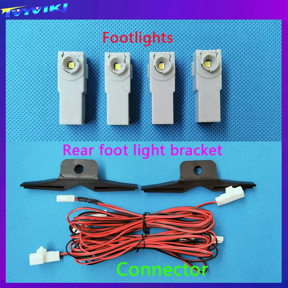 New 2/4 Pcs 12V LED Inner Ambient light For Toyota/Lexus/Honda/Mazda/Subaru Compatible Illumination Foot Lamp Glove Box Lamp