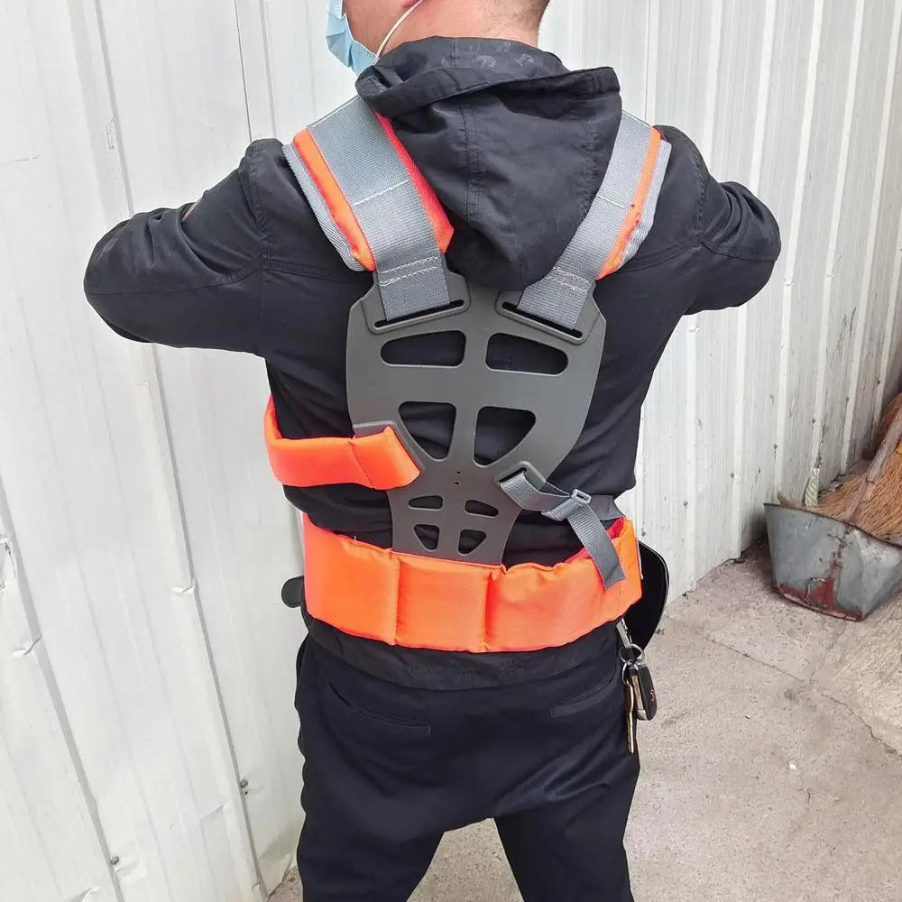 upgrade Lawn Mower Harness Strap Adjustable Grass Trimmer Strap Double Shoulder Strap Labor Saving Increase Mower Shoulder Strap