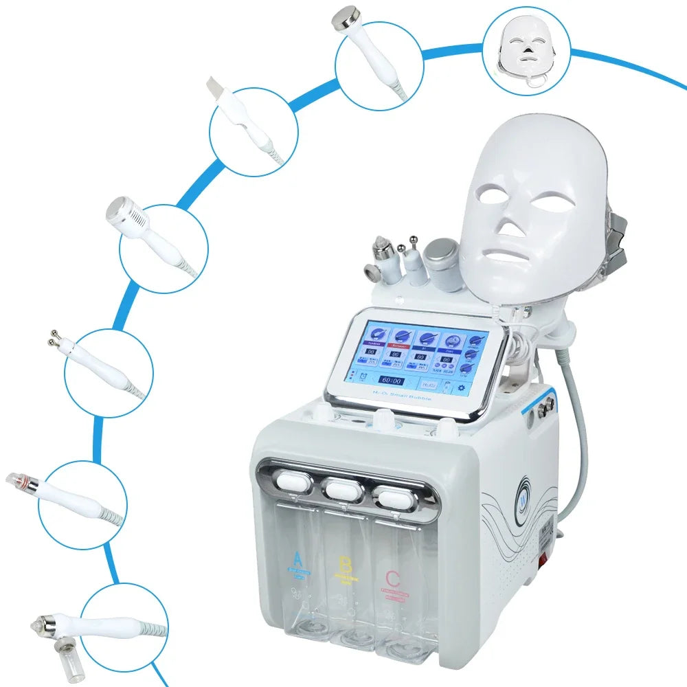 7in1Small Bubble Facial Machine Water Oxygen Jet Hydro Diamond Peeling Microdermabrasion Deep water replenishment Deep cleaning