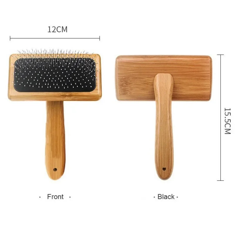 Wooden Dog Grooming Comb - Pet Brush for Knots & Loose Hair - photo 6