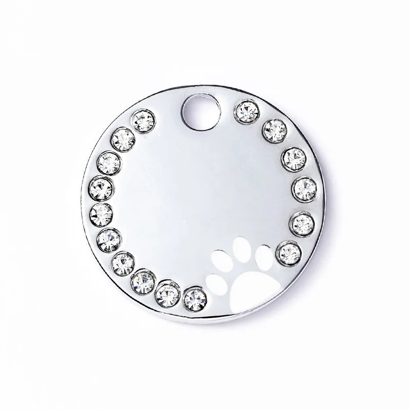 Custom Engraved Dog Tag - Stainless Steel Address & Name Tag