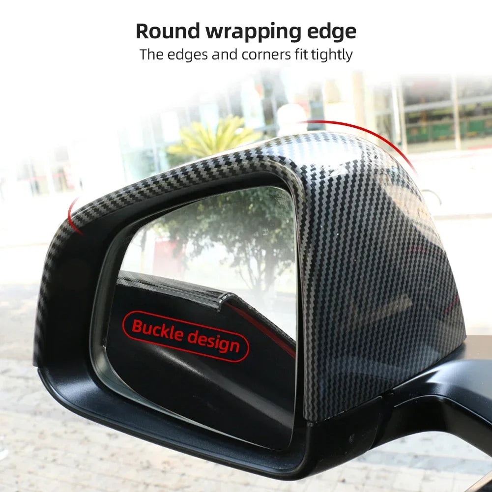 2PCS Car ABS Paste Side Door Mirror Cover For Tesla Model 3 Model Y 2021-2023 Auto Exterior Accessories Sides Rearview Cover