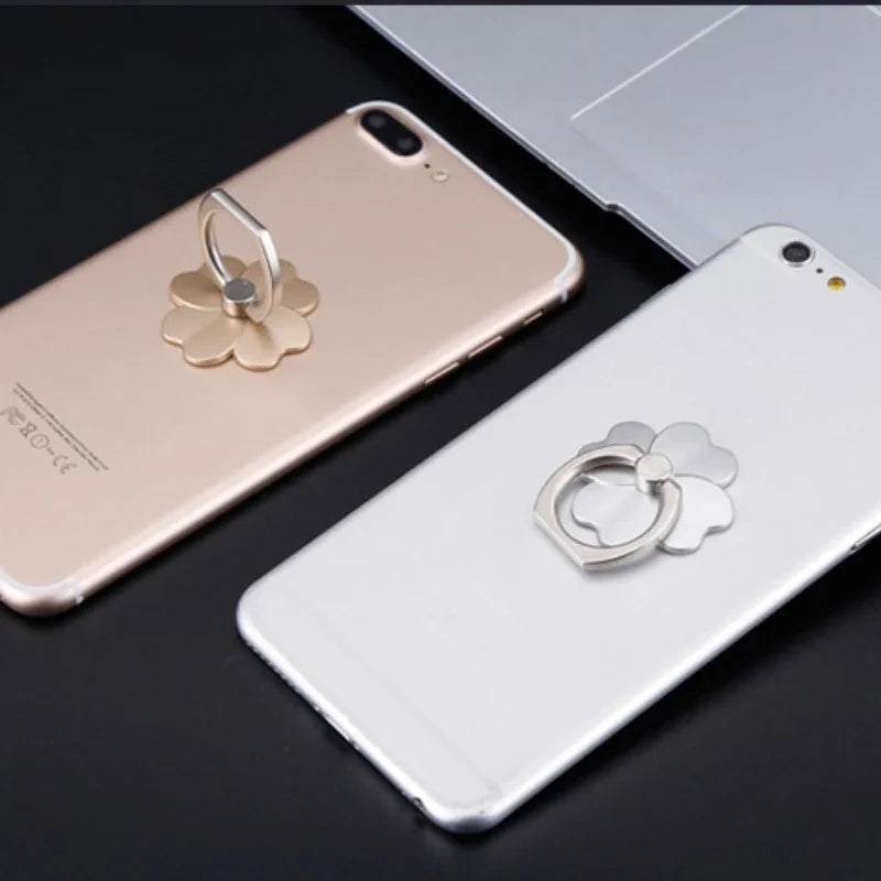 Drop-Proof Phone Ring Stand 360 Rotating for Mobile Phone Car Magnetic Mount Metal Folding Finger Stand Socket