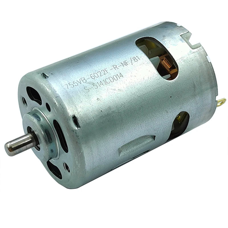 RS-755SH-6022 DC 12V 14.4V 18V 18700RPM High Speed Power Front Ball Bearing RS-755 Motor Electric Drill Garden Tool Motor