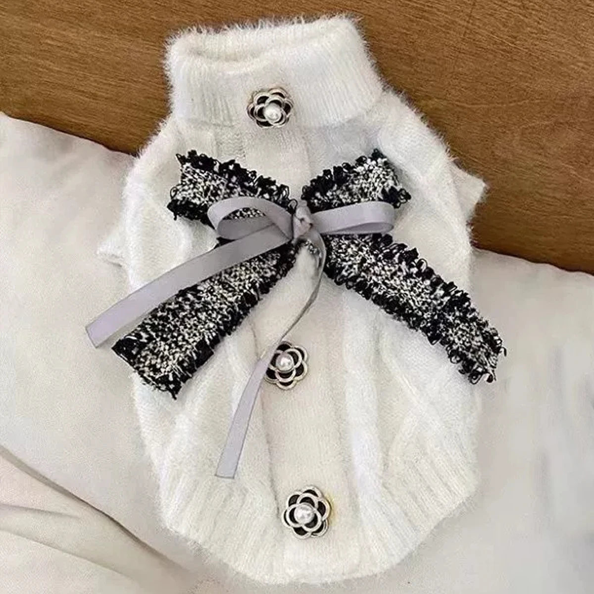 Knit Pet Sweater Vest - Warm Sweater for Small Dogs and Cats