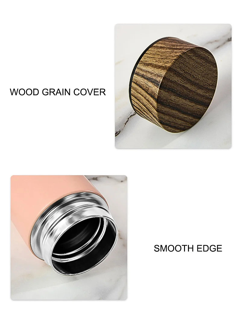 Logo Customize Thermos Mug Coffee Cup With Lid Thermocup Seal Stainless Steel Vacuum Flasks Thermo Mug For Car Water Bottles