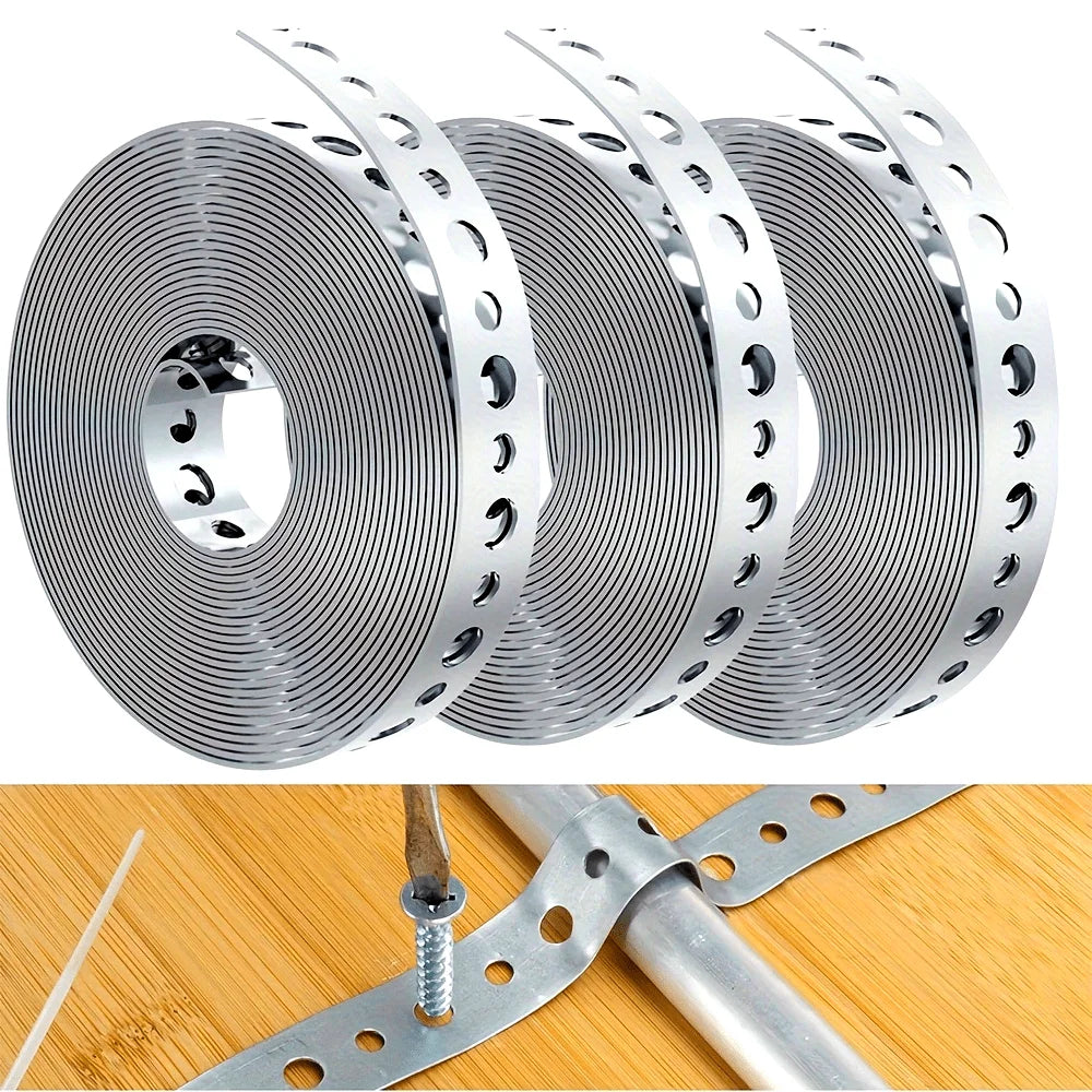 Pre-Punched Metal Fixing Band Roll for Pipe and Duct Support