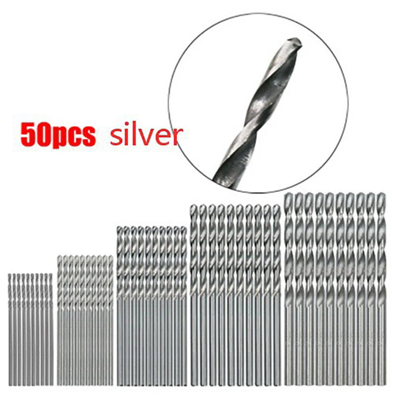 100 Pc Titanium Coated HSS Drill Bit Set