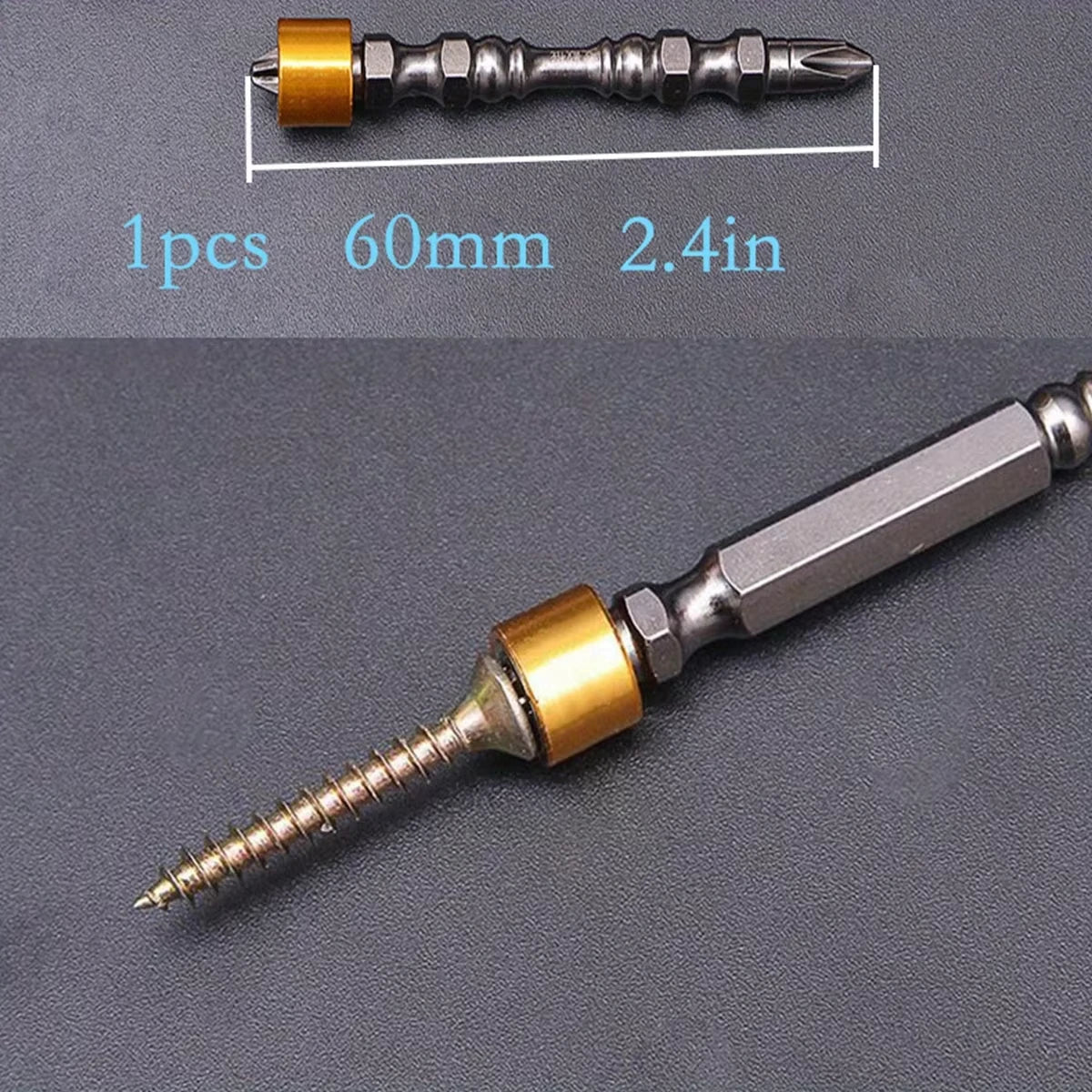 5/10 Pcs PH2 Magnetic Screwdriver Bits Phillips 1/4 Inch Hexagonal Shank with Magnetic Ring for Electric Screwdriver