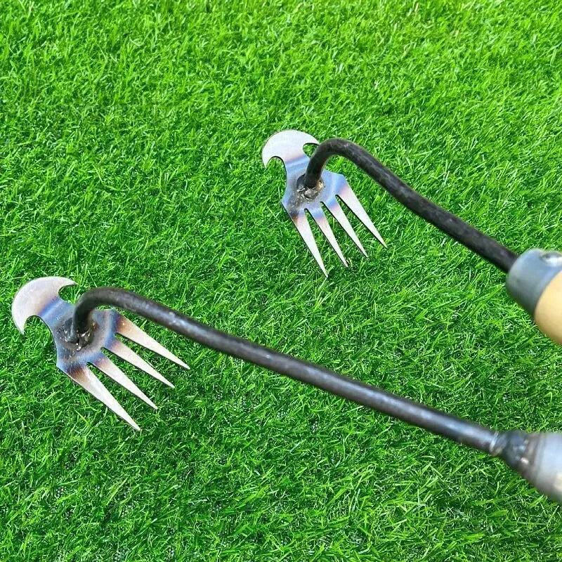 Manganese Steel Garden Hoe — Weeding & Soil-Loosening Hand Tool