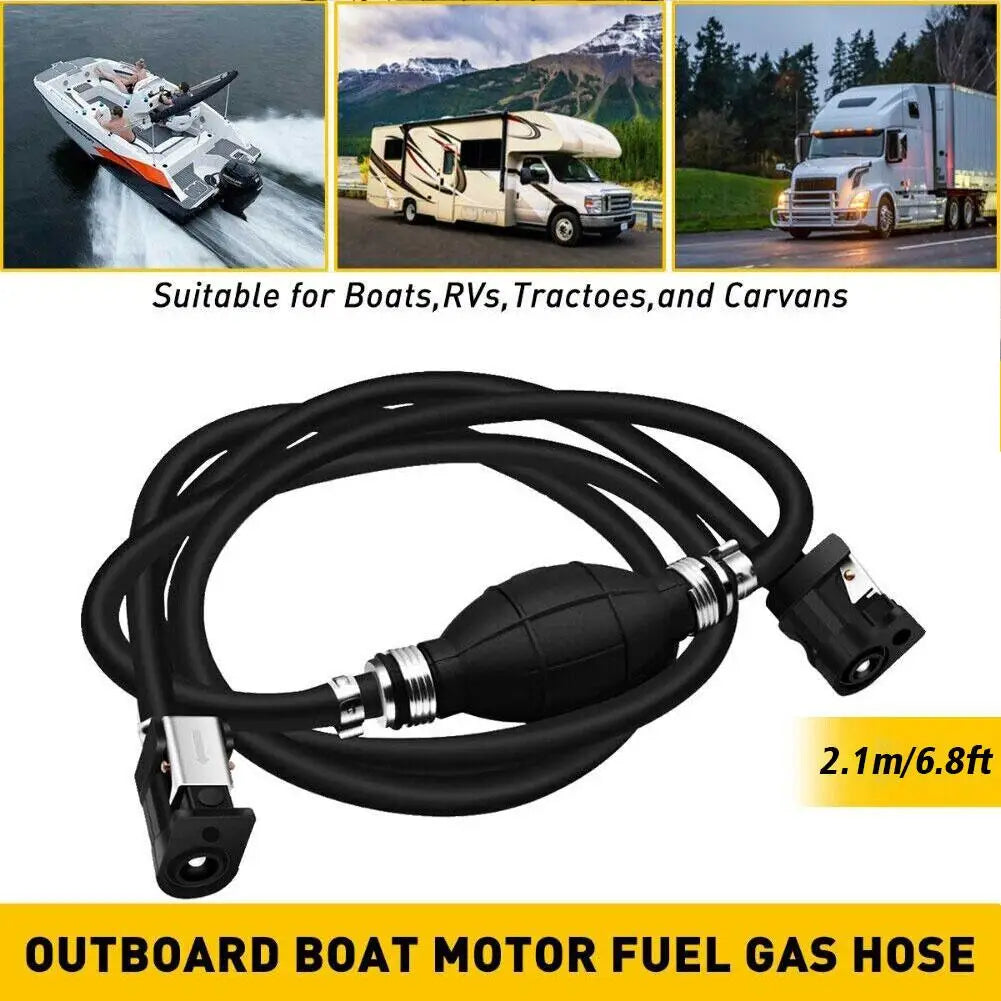 For Yamaha Boat Fuel Line Assembly Gas Hose Marine Motor Line Boat Engine Line Outboard Pipes 8mm Oil Hose Fuel Marine Desi M8J1