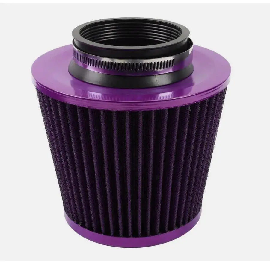 3 Inch Universal Car Air Filters High Flow Inlet Cold Air Intake Cone Replacement Dry Air Filter Mesh Cone Engine Protector