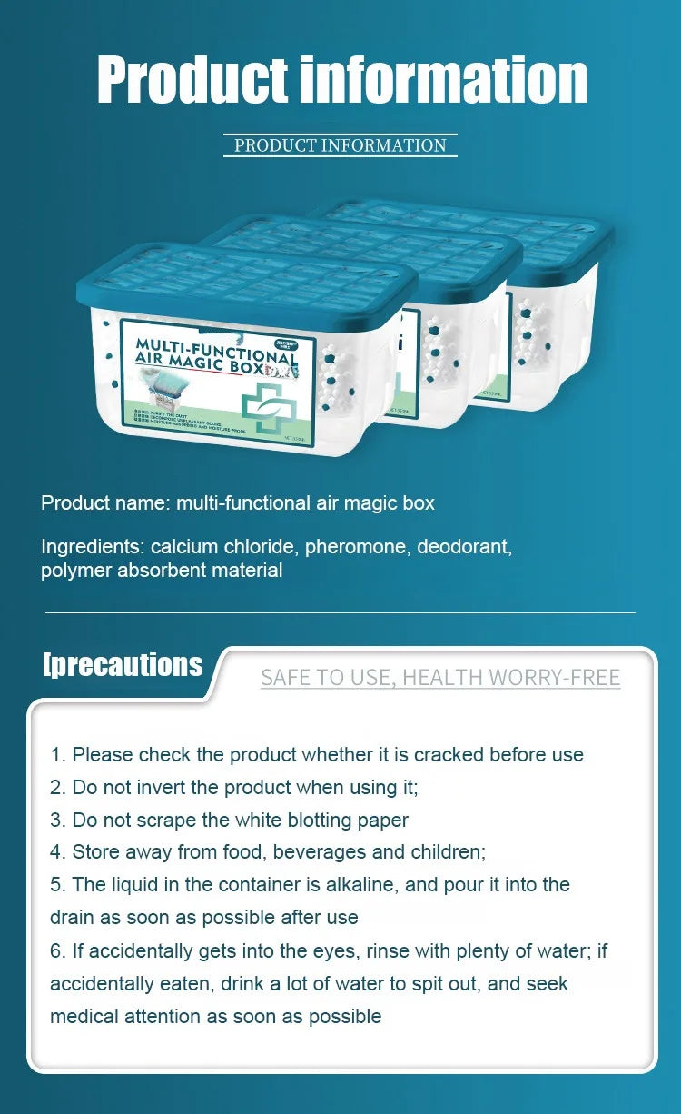Moisture Absorber Box for Bathrooms, Wardrobes and Cupboards - view 16