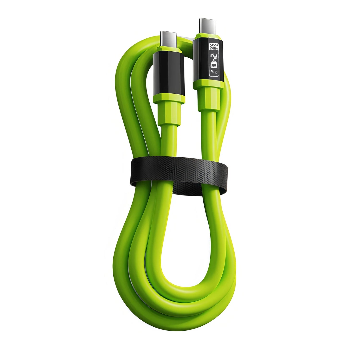240W Fast Charging Type-C to Type-C Data Cable with Power Screen Universal USB to Type-C Charge Wire For IPhone Samsung Xiaomi