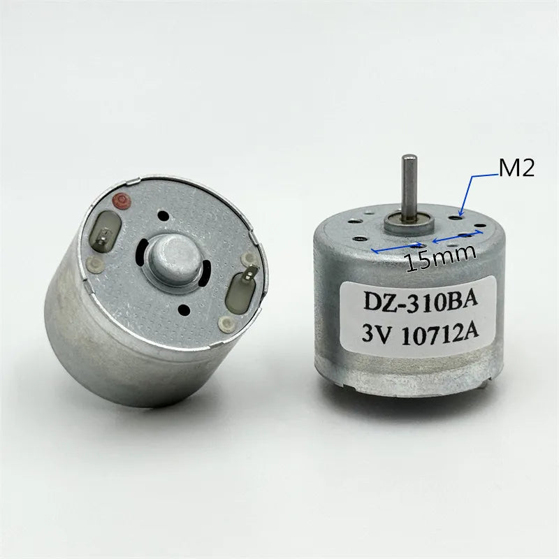 Micro 24mm Round RF-320CA DZ310BA DC 3V-6V 3.7V 5V Mini Electric Motor Low Speed Mute for Toy Model Home Appliance