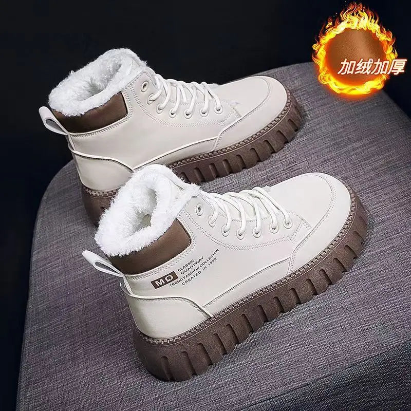 Women's Fur Lined High Top Snow Boots - Outdoor Hiking Winter Shoes - photo 8