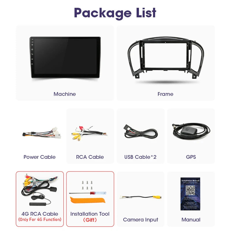 2 Din Android 12 Car Radio For Nissan Juke YF15 2010-2014  Multimedia Video Player Navigation GPS 4G Carplay Auto Stereo RDS IPS
