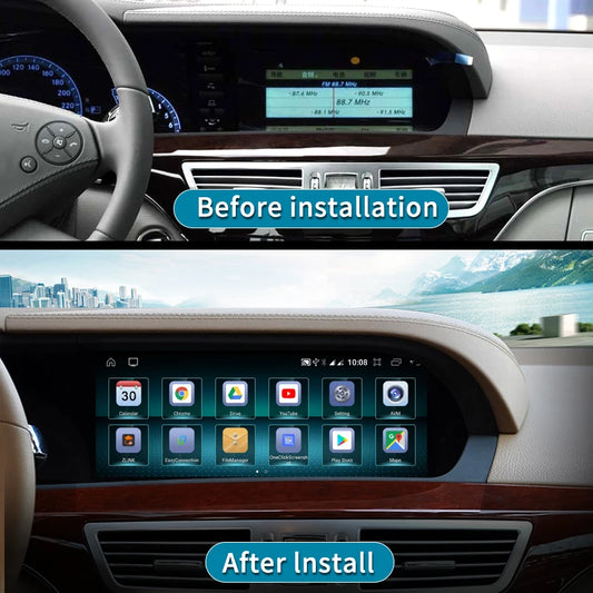 10.25" Wireless CarPlay & Android Auto Screen - Mercedes W221