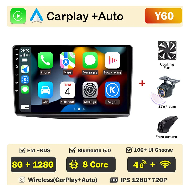 9" Android Car Stereo for Alfa Romeo MiTo 955 (2008–2016) — CarPlay, Android Auto, DSP, QLED, 4G+WiFi