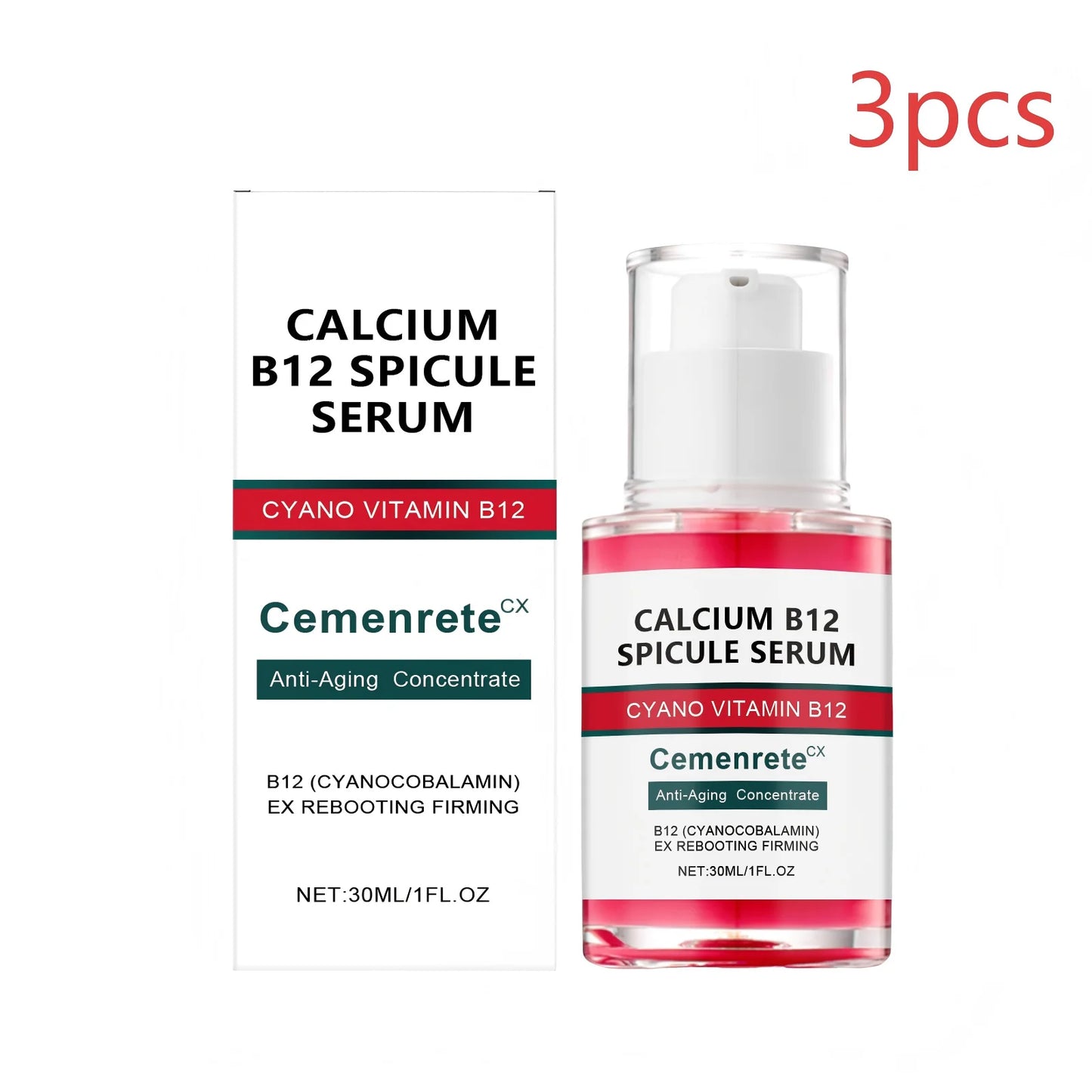 Vitamin B12 Face Serum for Glowing Skin Tightening Rejuvenate Remove Enlarged Pores Smooth Skin Renewal Niacinamide Facial Serum