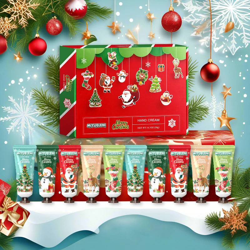 Christmas Hand Cream Gift Set Christmas Limited Edition Gift Box Lasting Fruit Scent Moisturizing Hydrating Exquisite Hand Cream
