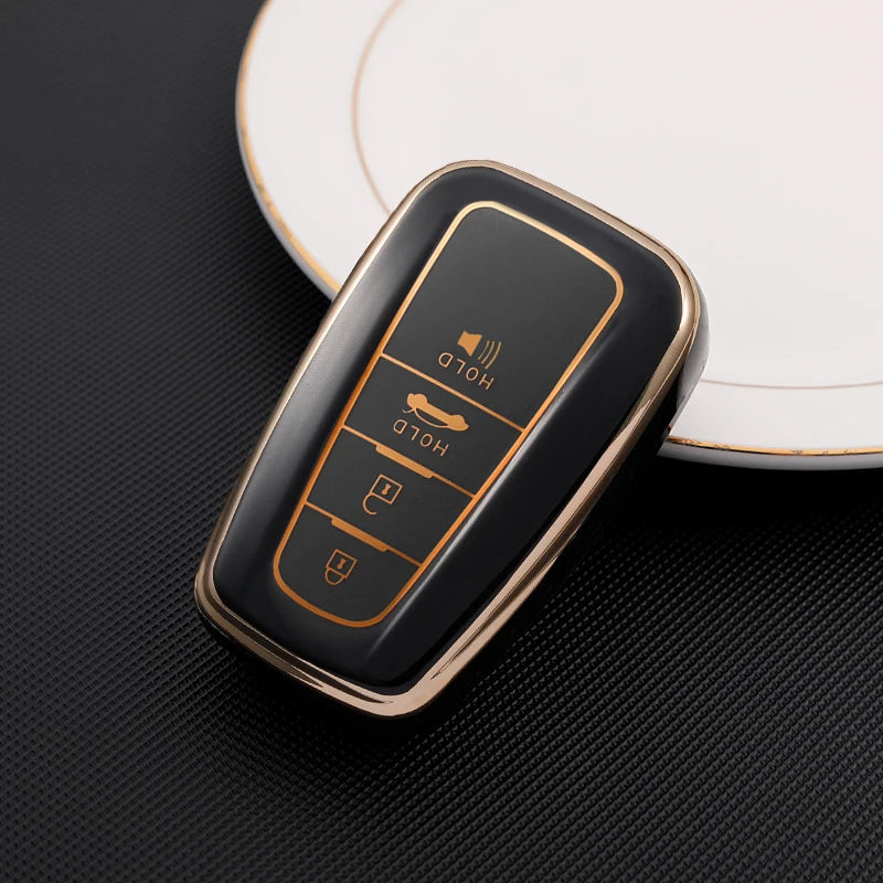 2/3/4 Buttons for Toyota Camry CHR Corolla RAV4 Avalon Land Cruiser Prado Prius 2017 - 2022 TPU Car Key Case Cover Fob Keychain